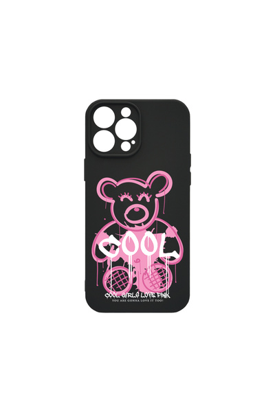 bestcase Carcasă premium din silicon pentru Apple iPhone 15 Pro Max, Teddy Be...