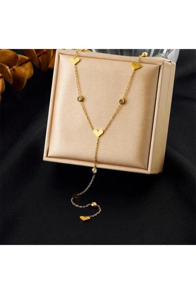 Pursehuit Κολιέ σε χρυσό χρώμα, κατασκευασμένο από ανοξείδωτο ατσάλι, φυσητό ...