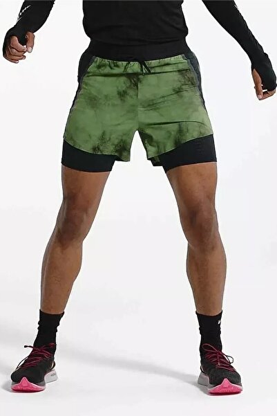 Nike Tech Pack 2-in-1 Running Erkek Şort Siyah Haki