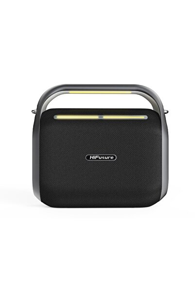 HiFuture MusicBox 200 Powerful Wireless Bluetooth Speaker with 2 Microphones, Black