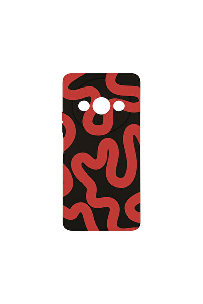 bestcase Carcasă premium din silicon pentru Xiaomi Redmi A3, linie abstractă ...