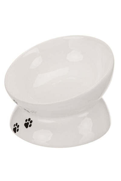 Trixie وعاء قطط سيراميكي مريح مرتفع سعة 250 مل