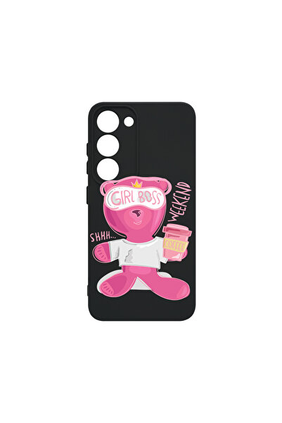 bestcase Husă premium din silicon pentru Samsung Galaxy S23, Teddy Bear - Gri...