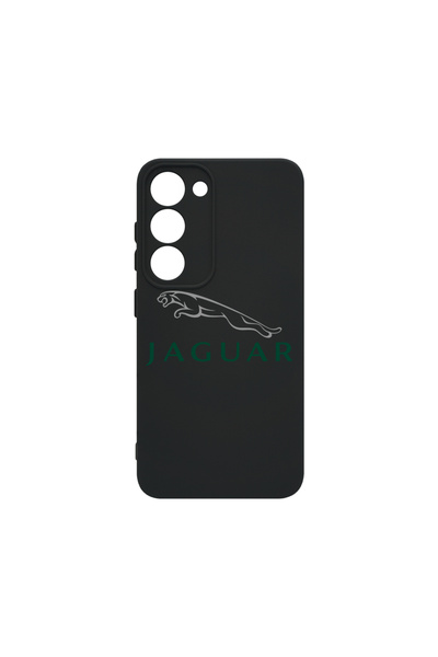 bestcase Husă premium din silicon pentru Samsung Galaxy S23 Plus, logo Jaguar...
