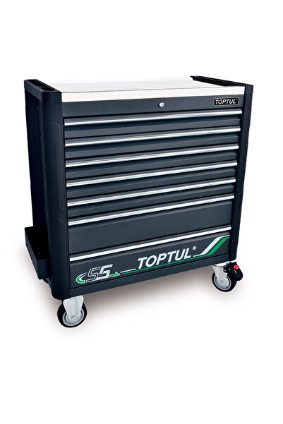 TOPTUL Dulap 7 Sertare scule; 413 piese