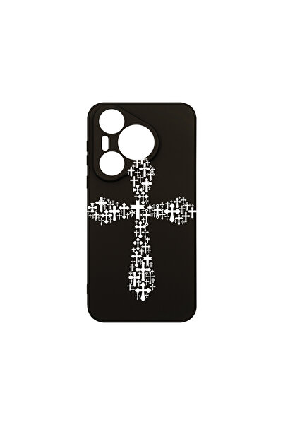 bestcase Husă premium din silicon pentru Huawei Pura 70 Pro, cruce în cruce, ...