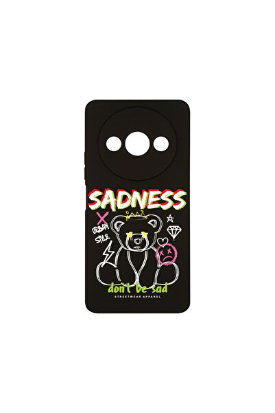 bestcase Carcasă premium din silicon pentru Xiaomi Redmi A3, Teddy Bear Sadne...