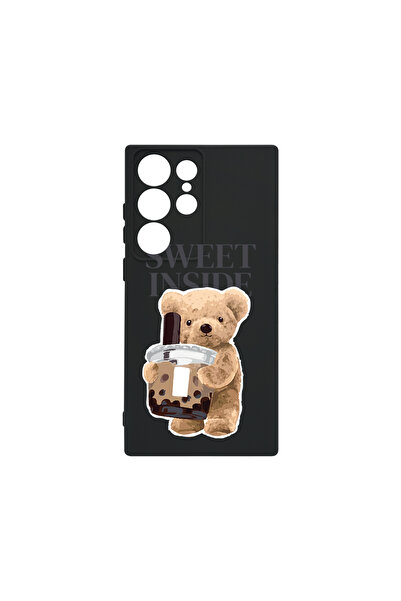 bestcase Husă premium din silicon pentru Samsung Galaxy S23 Ultra, model Tedd...