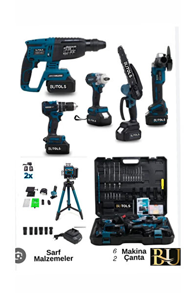 butols 6 ’Lİ SET MATKAP LAZER TAKIMI HİLTİ MATKAP SPRAL TAŞLAMA VİDALAMA SOMU...