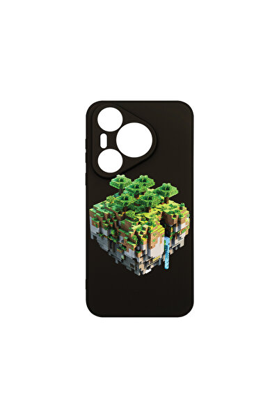 bestcase Husă premium din silicon pentru Huawei Pura 70 Pro, Minecraft, PB 1679