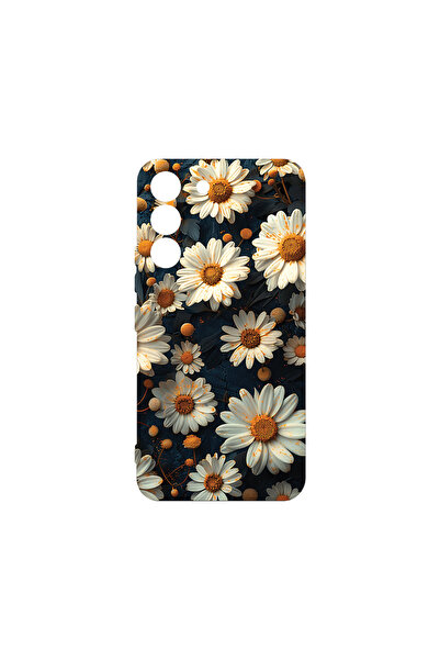 bestcase Husă premium din silicon pentru Samsung Galaxy S22, model 3D Daisy, ...