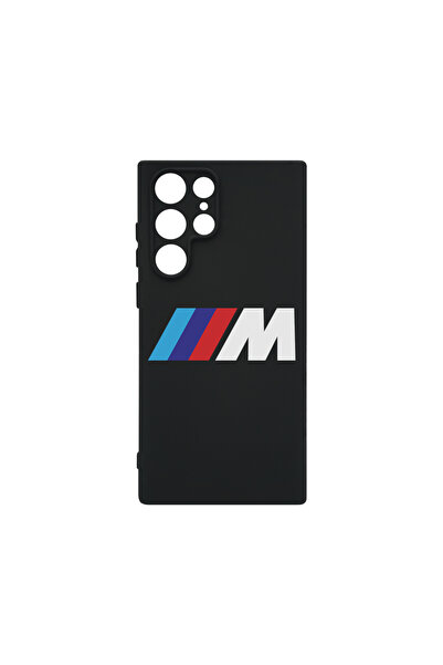 bestcase Husă premium din silicon pentru Samsung Galaxy S22 Ultra, logo BMW M...