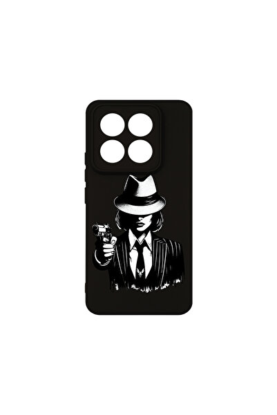 bestcase Husă premium din silicon pentru Xiaomi 14 Pro, Gangster Woman, PB 1494