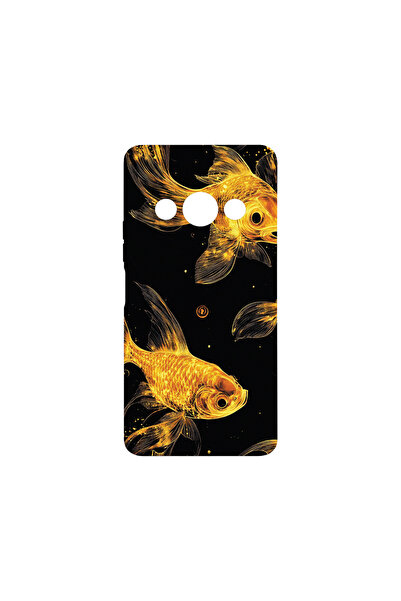 bestcase Carcasă premium din silicon pentru Xiaomi Redmi A3, Gold Fishes, PB ...