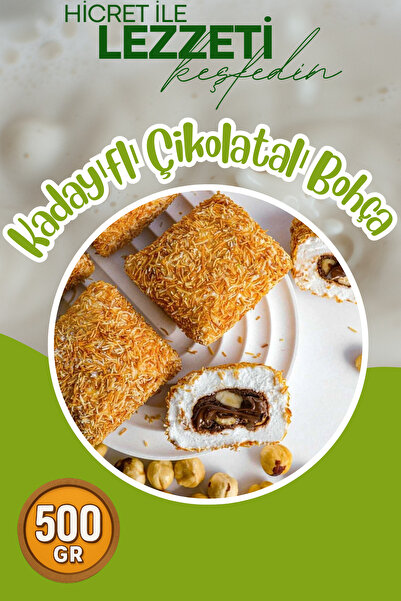 Hicret Kuruyemiş Kadayıflı Çikolatalı Bohça 500 Gr