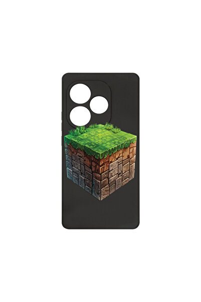 bestcase Carcasă premium din silicon pentru Realme GT 6, Minecraft World, PB ...