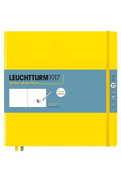 Leuchtturm 1917 Sketchbook 150gr Square 22.5cm Hardcover 112 Pages Lemon