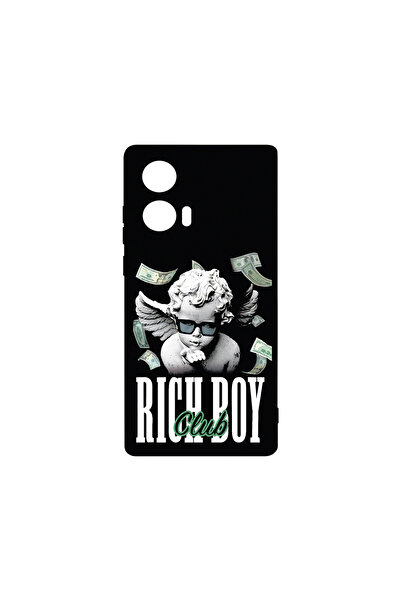 bestcase Husă premium din silicon pentru Motorola Moto G04, Rich Boy Club, PB...