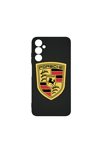 bestcase Husă premium din silicon pentru Samsung Galaxy S24 Plus, logo Porsch...