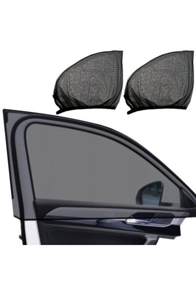 zola Set of 2 mosquito nets for car side windows, black, universal, 68 x 50- 120 cm