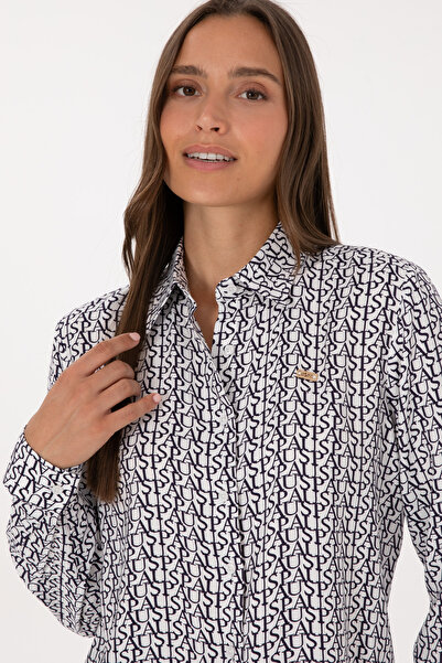 U.S. Polo Assn. Women's White Long Sleeve Shirt 50316415-Vr013