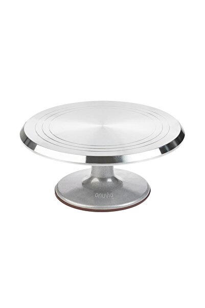 Onuvio Platou rotativ pentru decorarea torturilor, aliaj de aluminiu, stabil,...