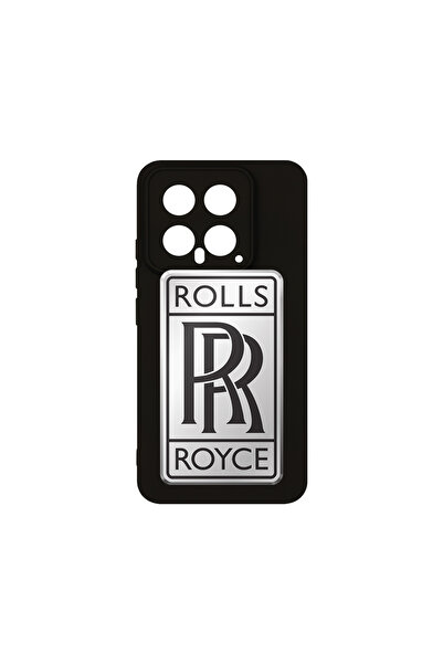 bestcase Husă premium din silicon pentru Xiaomi 14, logo Rolls Royce, PB 1772