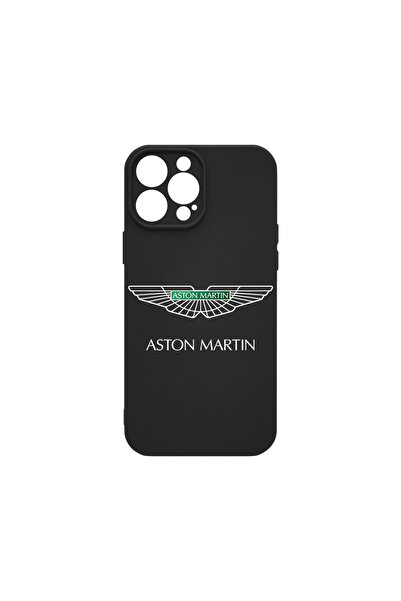 bestcase Husă premium din silicon pentru Apple iPhone 12 Pro Max, logo Aston ...