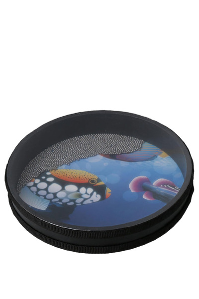 MegArya 10 Inch Ocean Drum Hand Percussion with Hardwood Shell Ocean Sound Drum