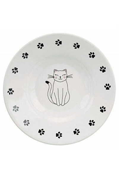 Trixie بصمة مخلب وعاء سيراميكي لسلالات القطط قصيرة الأنف