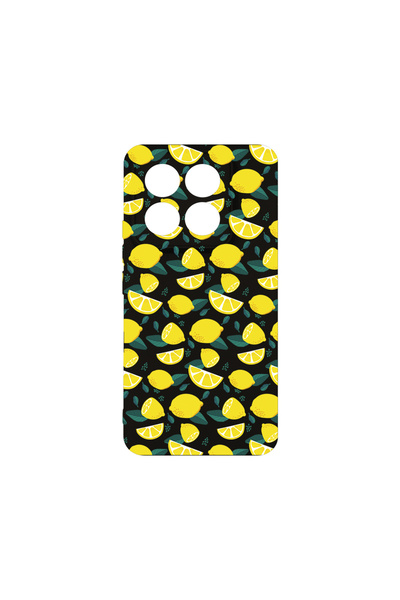bestcase Премиум силиконов калъф за Xiaomi 14 Pro, лимонов мотив, PB 1436
