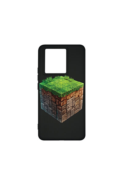bestcase Husă premium din silicon pentru Xiaomi 13T / 13T Pro, Minecraft Worl...