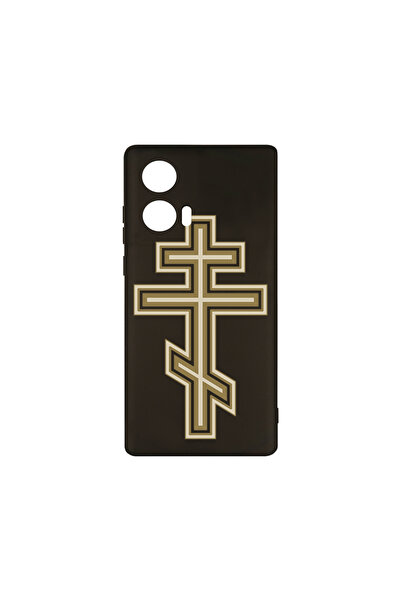 bestcase Husă premium din silicon pentru Motorola Moto G04, Classic Cross, PB...