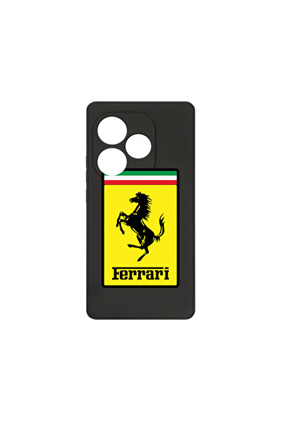 bestcase Husă premium din silicon pentru Realme GT 6, logo Ferrari, PB 1773