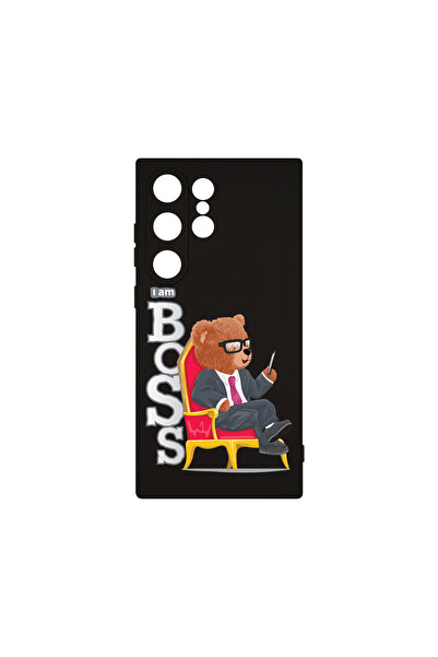 bestcase Husă premium din silicon pentru Samsung Galaxy S24 Ultra, Ursuleț de...