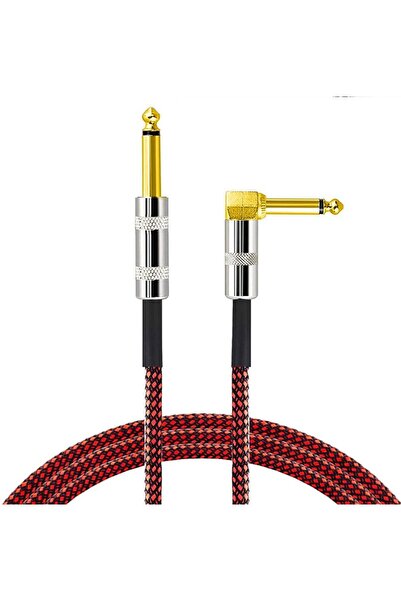 MegArya LoongGate Premium Nylon Braided Guitar Cable,1/4 Inch(6.35mm) Gold Plated TS plug