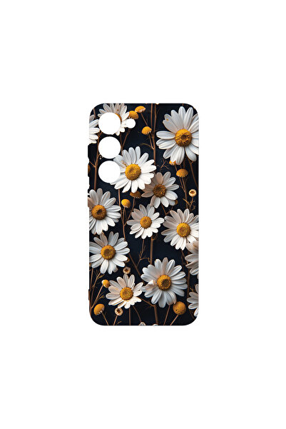 bestcase Husă premium din silicon pentru Samsung Galaxy S23, model 3D Daisy, ...