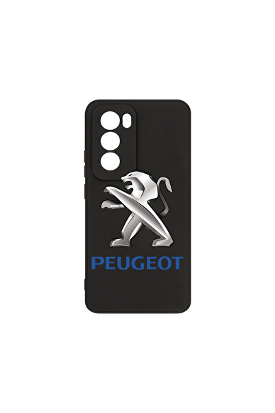 bestcase Husă premium din silicon pentru Oppo Reno12 Pro, logo Peugeot, PB 1726