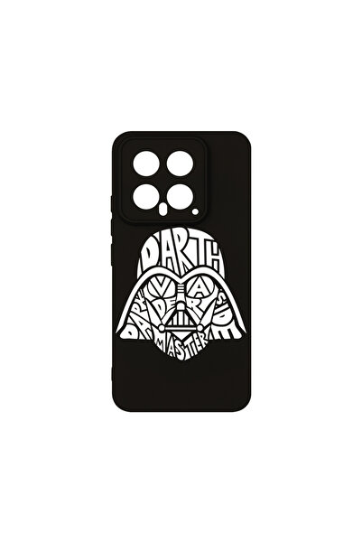 bestcase Husă premium din silicon pentru Xiaomi 14, caligrafie Darth Vader, P...