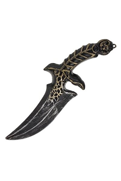 SHOPIENS Accesoriu de Halloween Cuțit Plastic Mâner de craniu negru gri Decor...