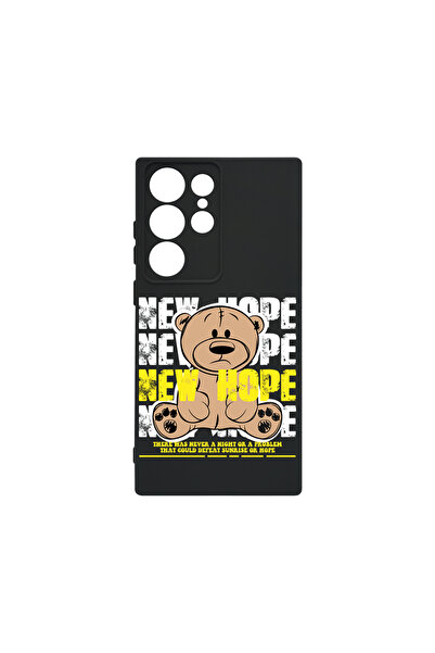 bestcase Husă premium din silicon pentru Samsung Galaxy S23 Ultra, Teddy Bear...