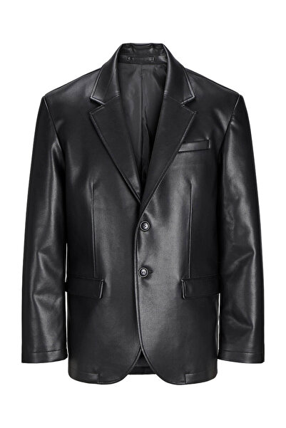 Jack & Jones Ανδρικό δερμάτινο μπουφάν Jprpaxton Pu Black 12271838