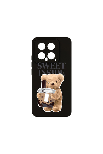 bestcase Husă premium din silicon pentru Xiaomi 14, Teddy Bear Sweet Inside, ...
