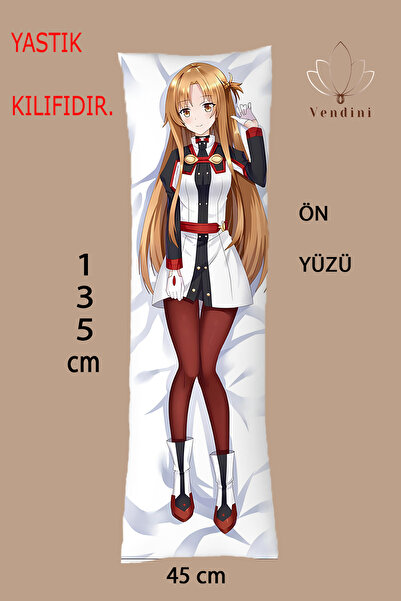 Vendini غطاء وسادة عناق مطبوع عليه شخصية يوكي أسانا من سورد آرت أونلاين-2، وس...