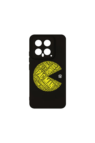 bestcase Husă premium din silicon pentru Xiaomi 14, Caligrafie PacMan, PB 1540