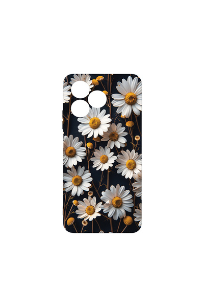 bestcase Carcasă premium din silicon pentru Xiaomi Redmi 13, model 3D Daisy, ...