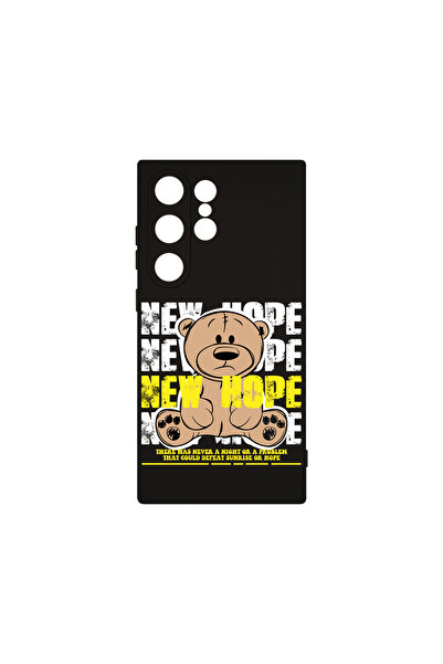 bestcase Husă premium din silicon pentru Samsung Galaxy S24 Ultra, Teddy Bear...