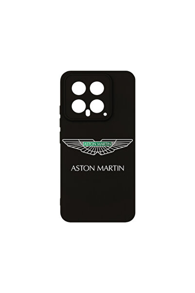 bestcase Husă premium din silicon pentru Xiaomi 14, logo Aston Martin, PB 1771