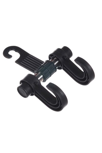 zola Car luggage rack, headrest mount, with 2 straps, black, plastic