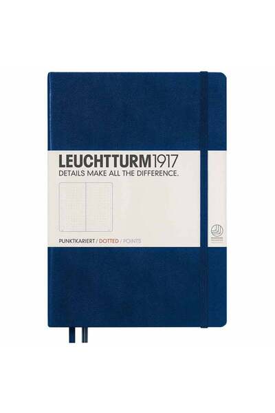 Leuchtturm 1917 Notebook Medium A5 Hardcover 251 Pages Dotted Navy